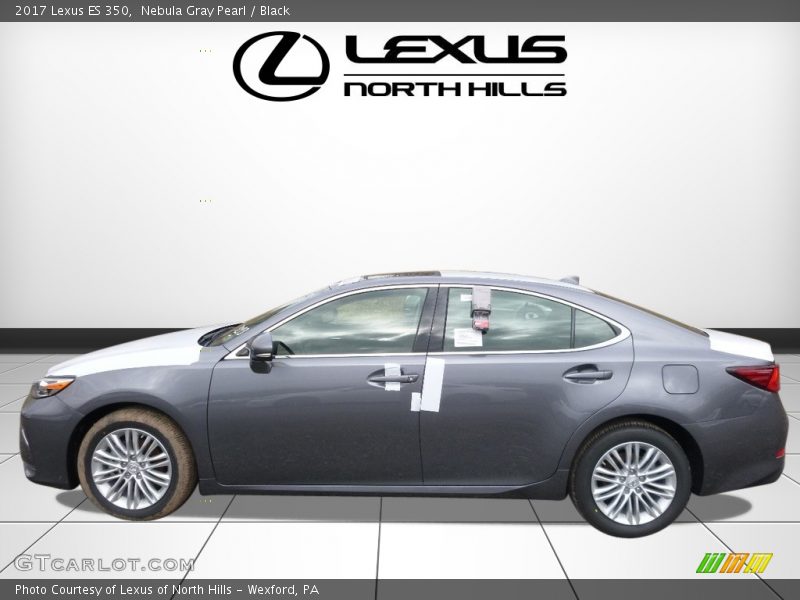 Nebula Gray Pearl / Black 2017 Lexus ES 350
