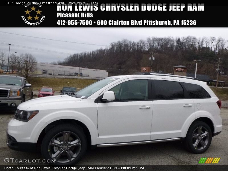 Vice White / Black 2017 Dodge Journey Crossroad AWD