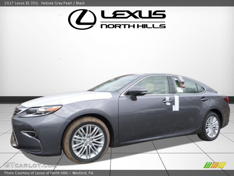 Nebula Gray Pearl / Black 2017 Lexus ES 350