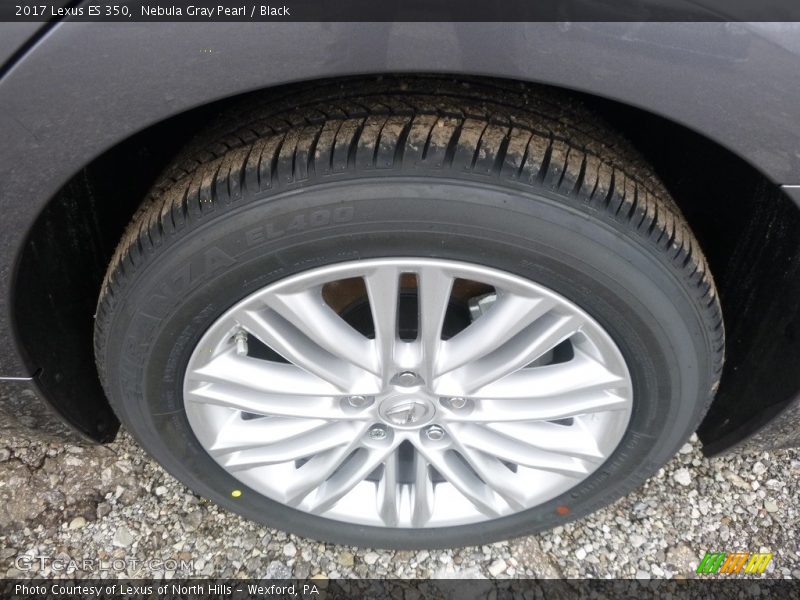 Nebula Gray Pearl / Black 2017 Lexus ES 350