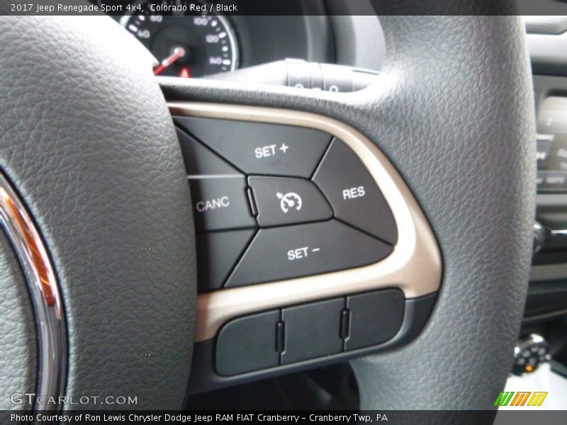 Controls of 2017 Renegade Sport 4x4