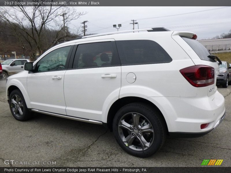 Vice White / Black 2017 Dodge Journey Crossroad AWD