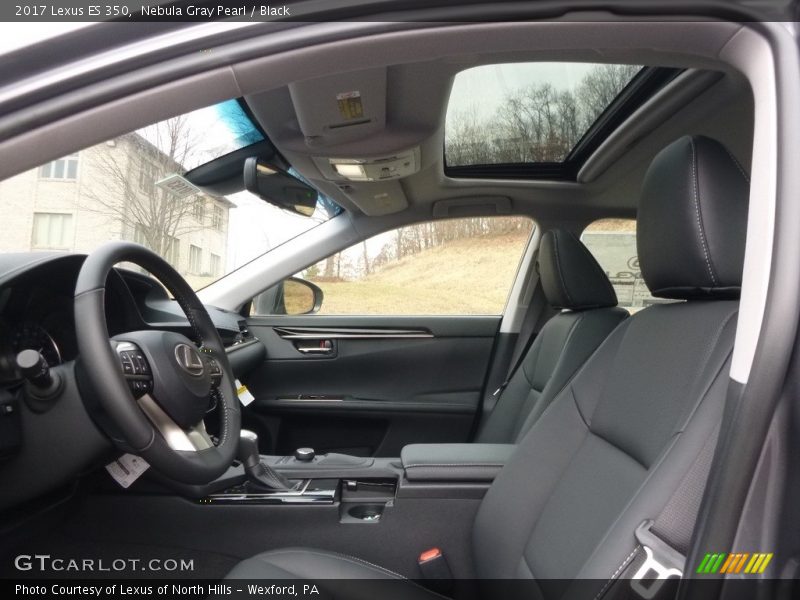 Nebula Gray Pearl / Black 2017 Lexus ES 350