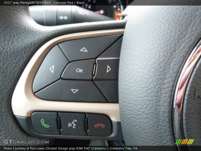 Controls of 2017 Renegade Sport 4x4