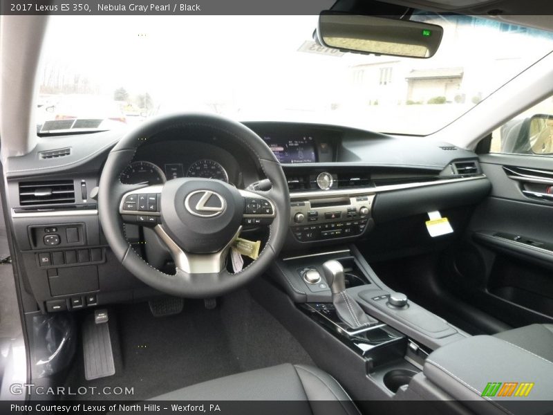 Nebula Gray Pearl / Black 2017 Lexus ES 350