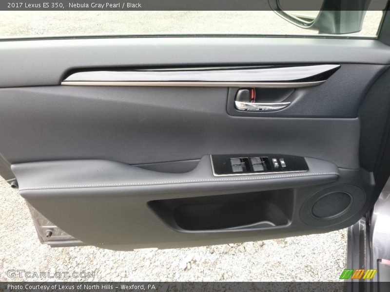 Nebula Gray Pearl / Black 2017 Lexus ES 350