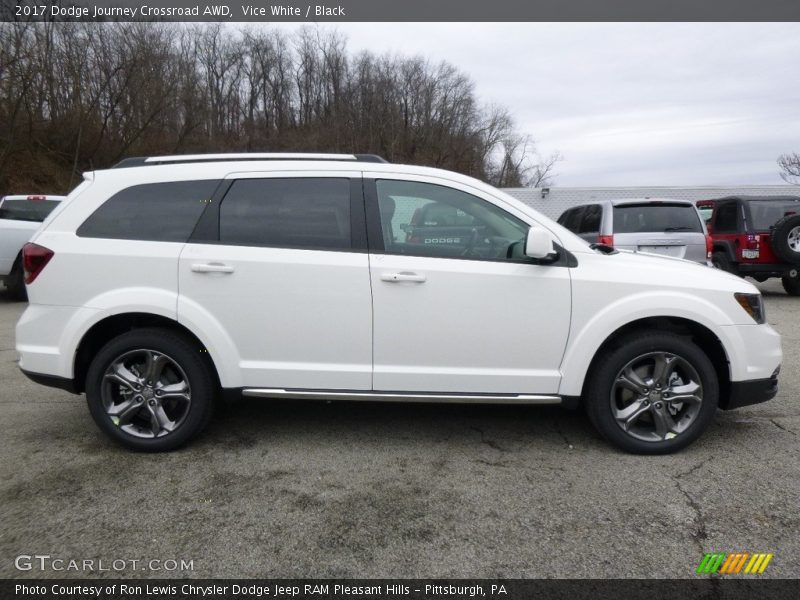 Vice White / Black 2017 Dodge Journey Crossroad AWD