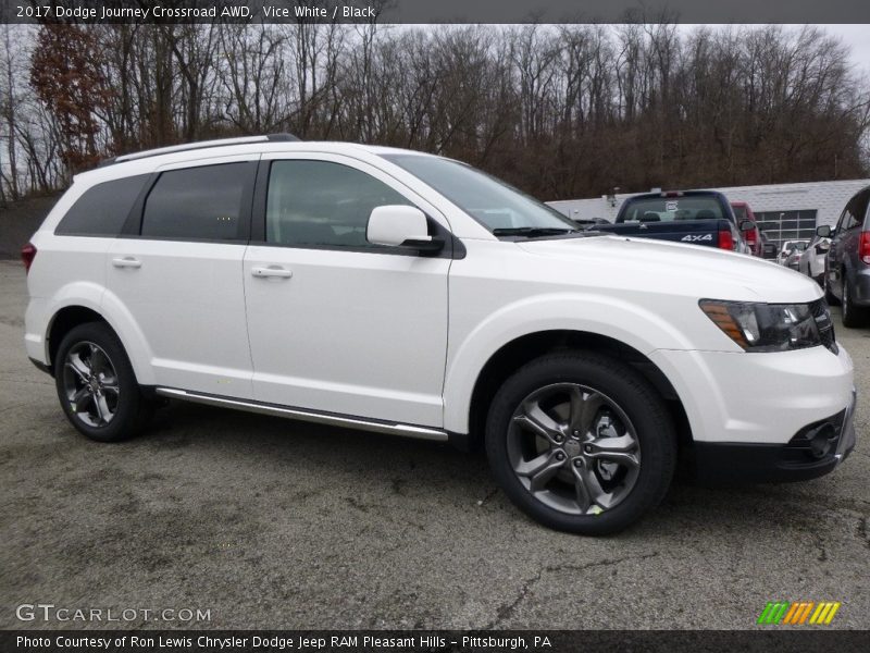 Vice White / Black 2017 Dodge Journey Crossroad AWD
