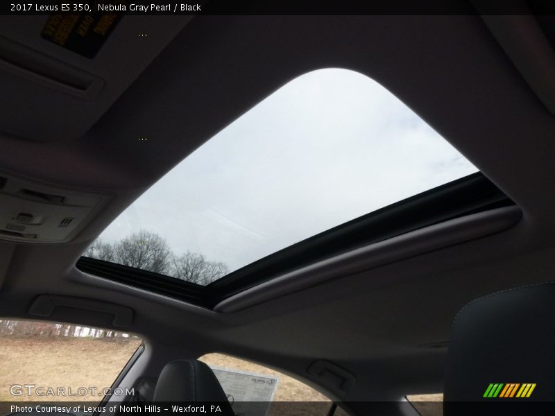 Nebula Gray Pearl / Black 2017 Lexus ES 350