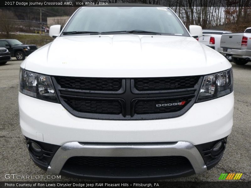 Vice White / Black 2017 Dodge Journey Crossroad AWD