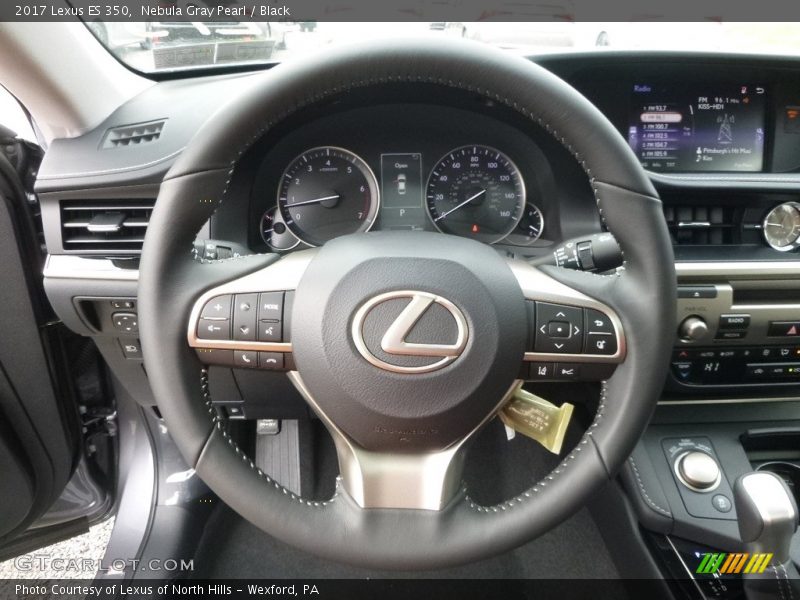 Nebula Gray Pearl / Black 2017 Lexus ES 350