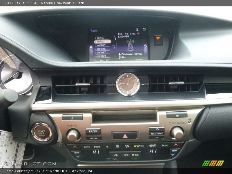 Nebula Gray Pearl / Black 2017 Lexus ES 350