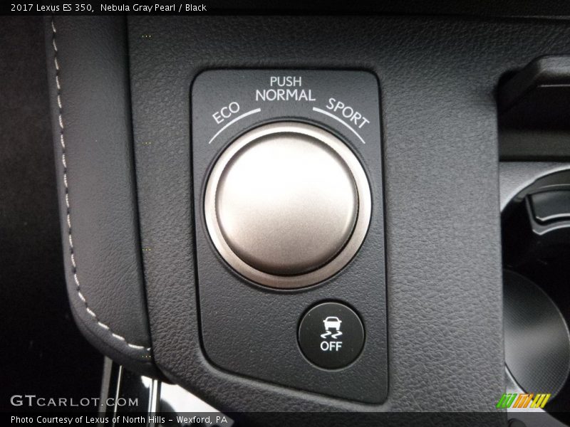 Nebula Gray Pearl / Black 2017 Lexus ES 350