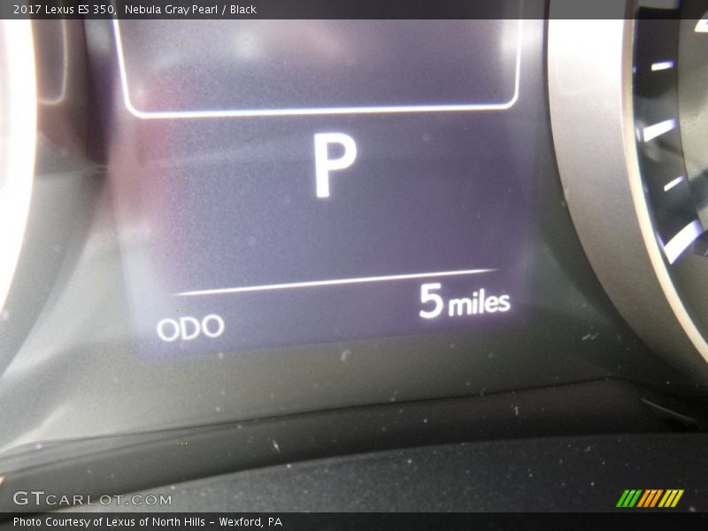 Nebula Gray Pearl / Black 2017 Lexus ES 350