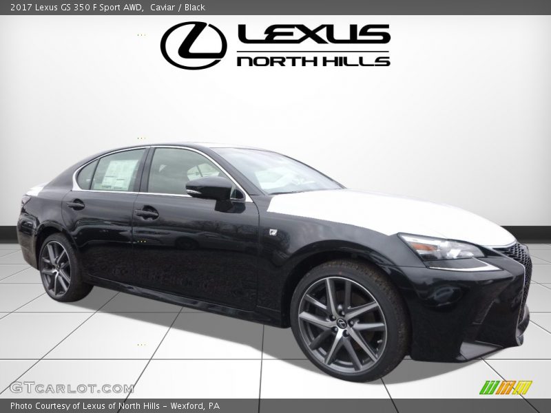 Caviar / Black 2017 Lexus GS 350 F Sport AWD