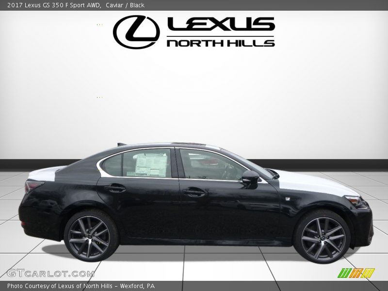 Caviar / Black 2017 Lexus GS 350 F Sport AWD