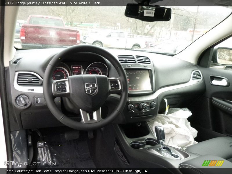 Vice White / Black 2017 Dodge Journey Crossroad AWD