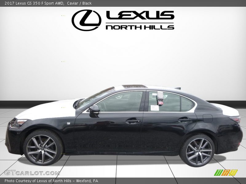 Caviar / Black 2017 Lexus GS 350 F Sport AWD