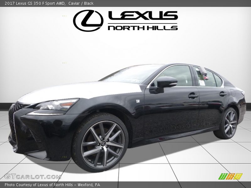 Caviar / Black 2017 Lexus GS 350 F Sport AWD