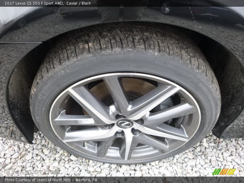 Caviar / Black 2017 Lexus GS 350 F Sport AWD
