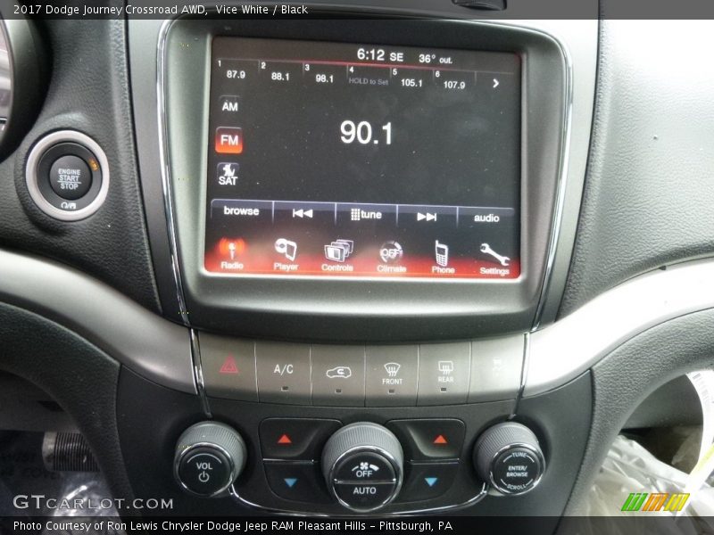 Vice White / Black 2017 Dodge Journey Crossroad AWD