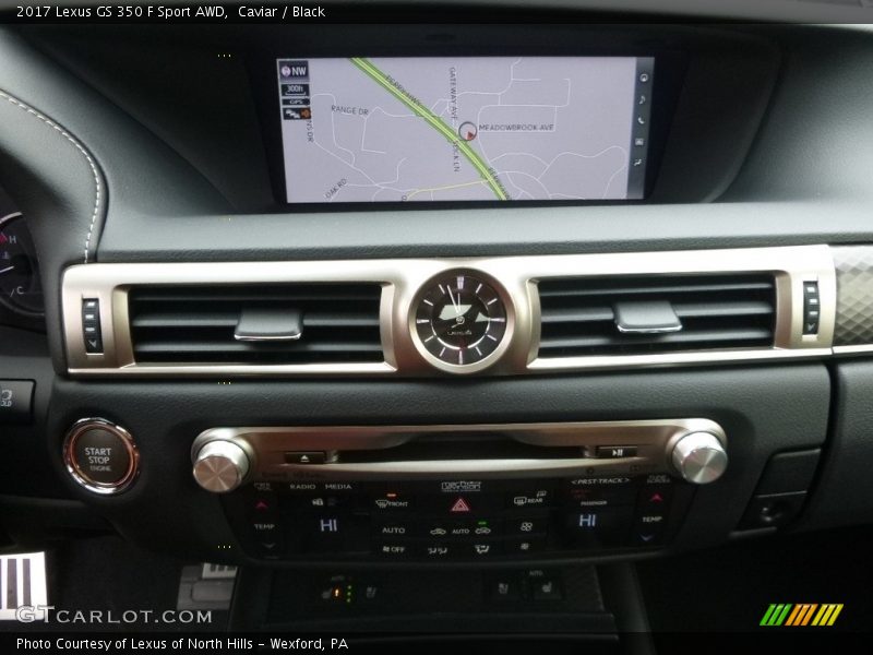 Caviar / Black 2017 Lexus GS 350 F Sport AWD
