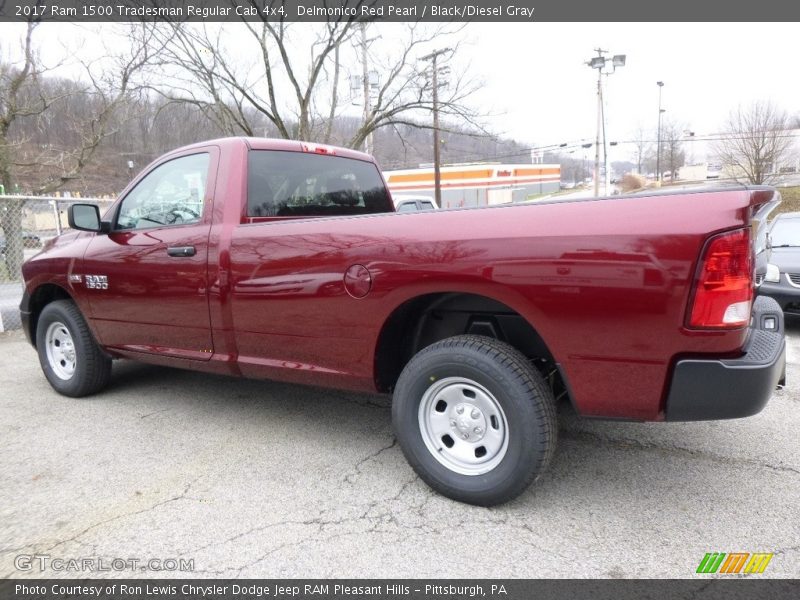 Delmonico Red Pearl / Black/Diesel Gray 2017 Ram 1500 Tradesman Regular Cab 4x4