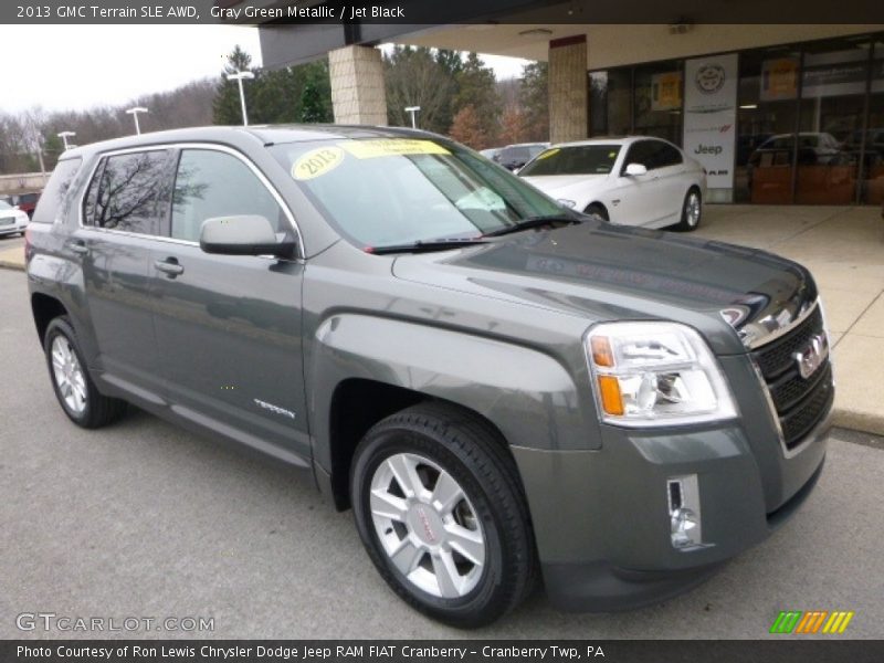 Gray Green Metallic / Jet Black 2013 GMC Terrain SLE AWD