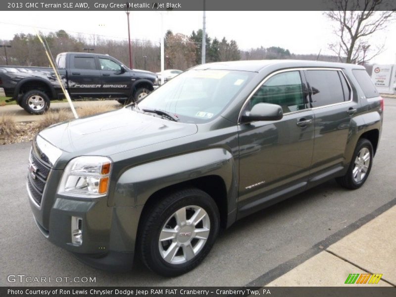 Gray Green Metallic / Jet Black 2013 GMC Terrain SLE AWD