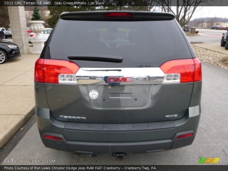 Gray Green Metallic / Jet Black 2013 GMC Terrain SLE AWD