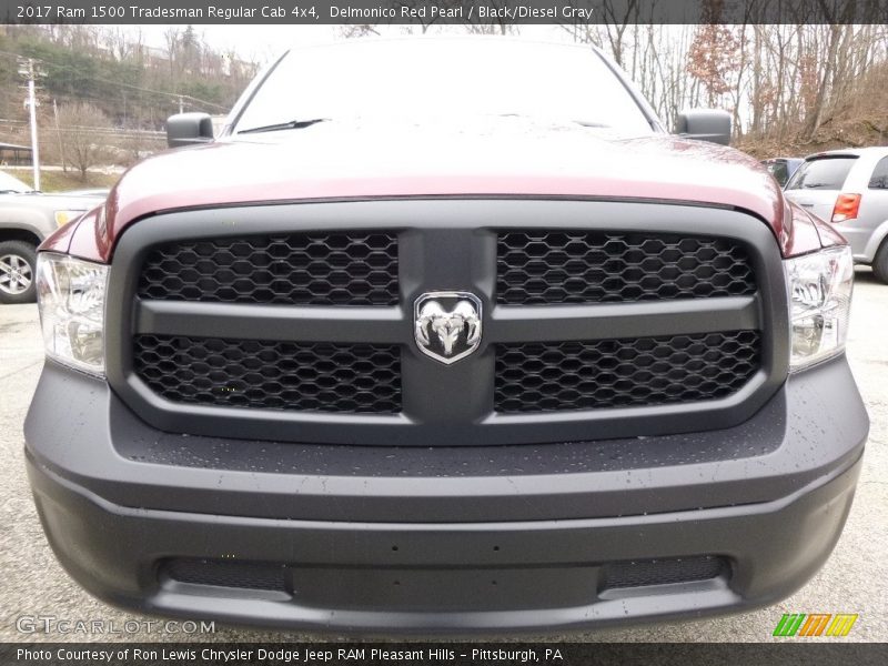 Delmonico Red Pearl / Black/Diesel Gray 2017 Ram 1500 Tradesman Regular Cab 4x4