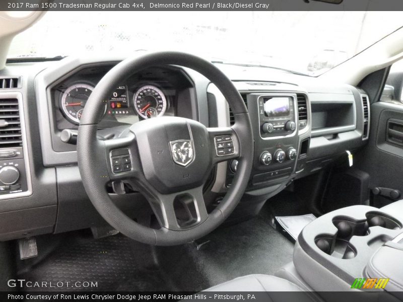 Delmonico Red Pearl / Black/Diesel Gray 2017 Ram 1500 Tradesman Regular Cab 4x4
