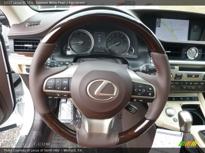 Eminent White Pearl / Parchment 2017 Lexus ES 350