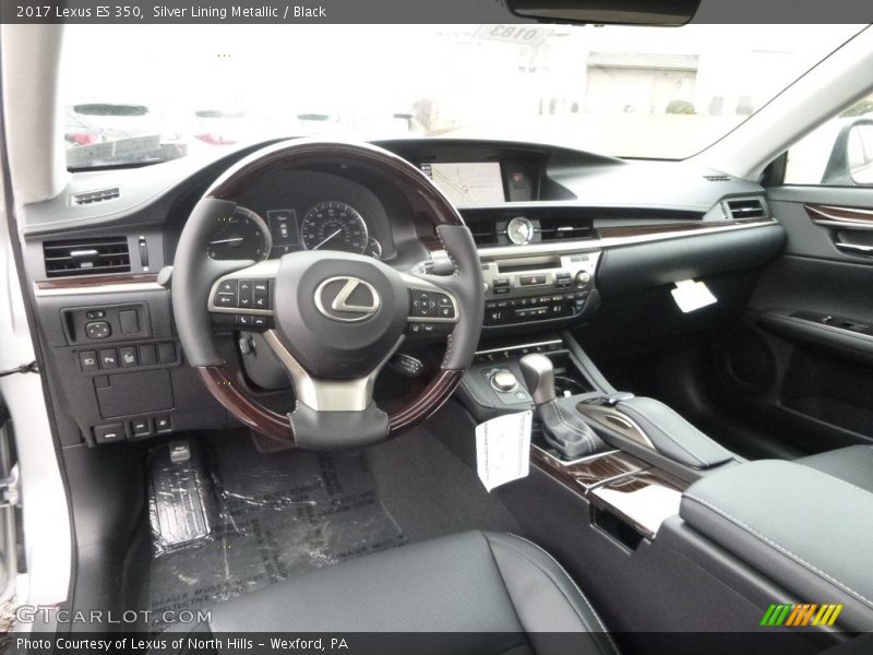 Silver Lining Metallic / Black 2017 Lexus ES 350