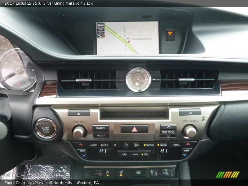 Silver Lining Metallic / Black 2017 Lexus ES 350