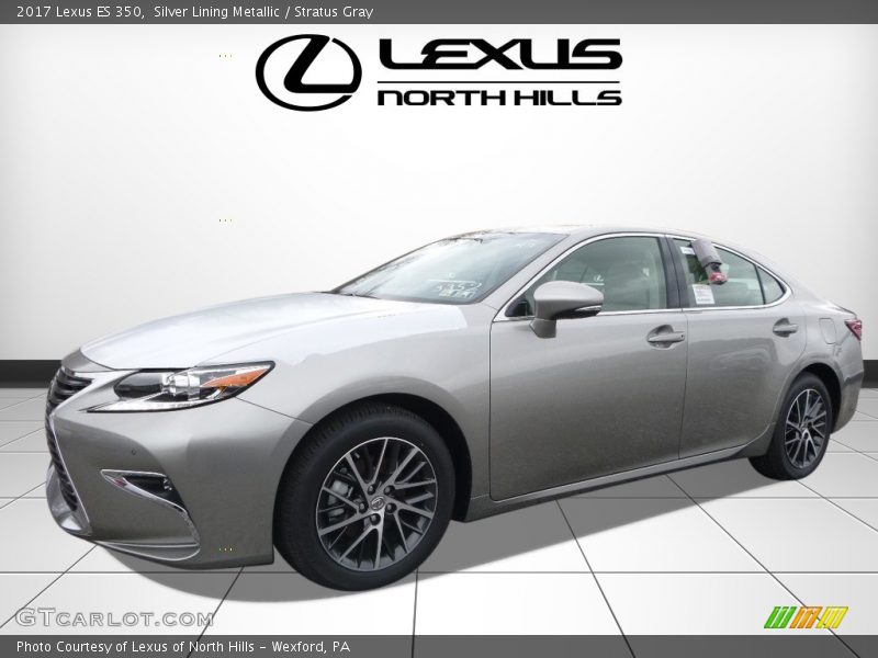 Silver Lining Metallic / Stratus Gray 2017 Lexus ES 350