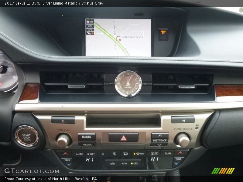Silver Lining Metallic / Stratus Gray 2017 Lexus ES 350