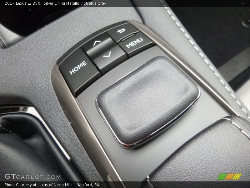 Silver Lining Metallic / Stratus Gray 2017 Lexus ES 350