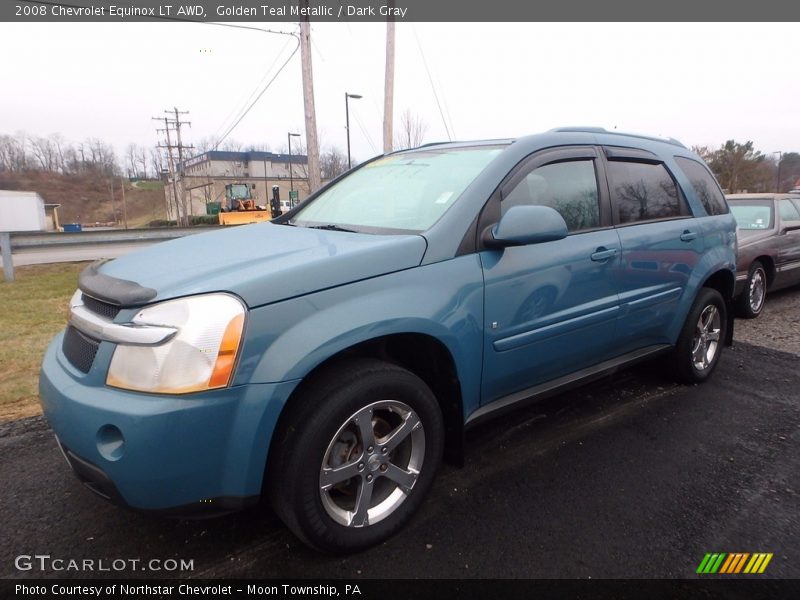 Golden Teal Metallic / Dark Gray 2008 Chevrolet Equinox LT AWD