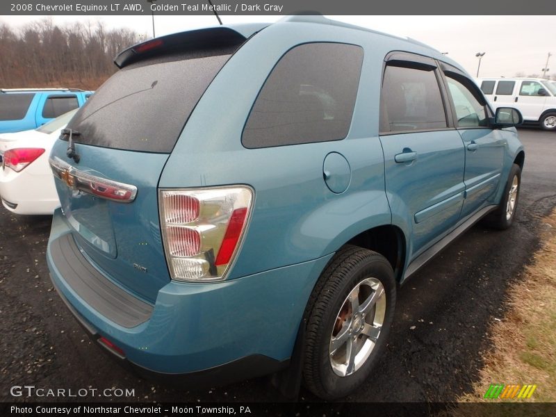 Golden Teal Metallic / Dark Gray 2008 Chevrolet Equinox LT AWD