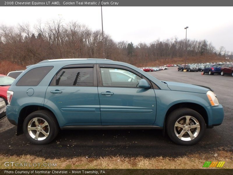 Golden Teal Metallic / Dark Gray 2008 Chevrolet Equinox LT AWD
