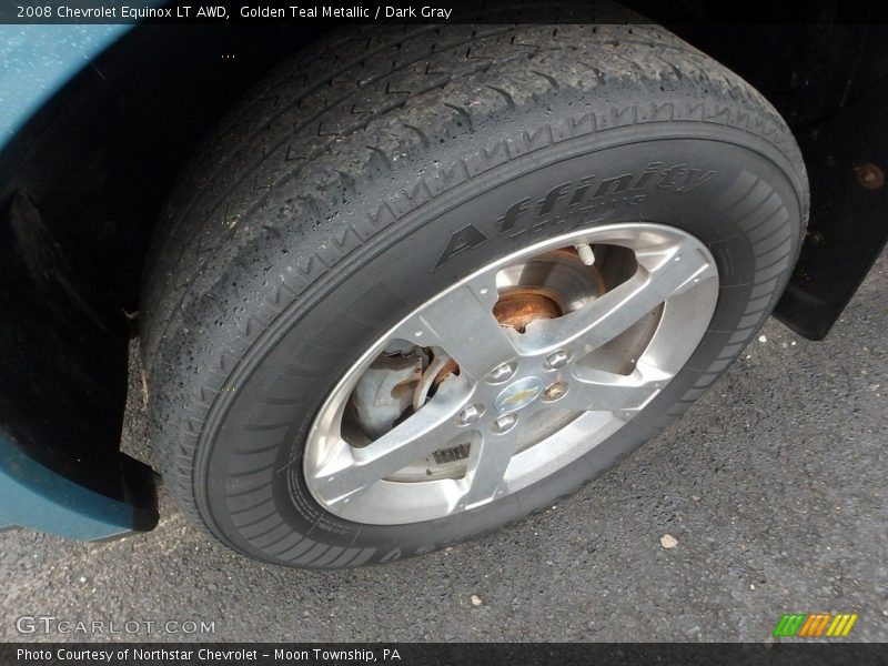 Golden Teal Metallic / Dark Gray 2008 Chevrolet Equinox LT AWD