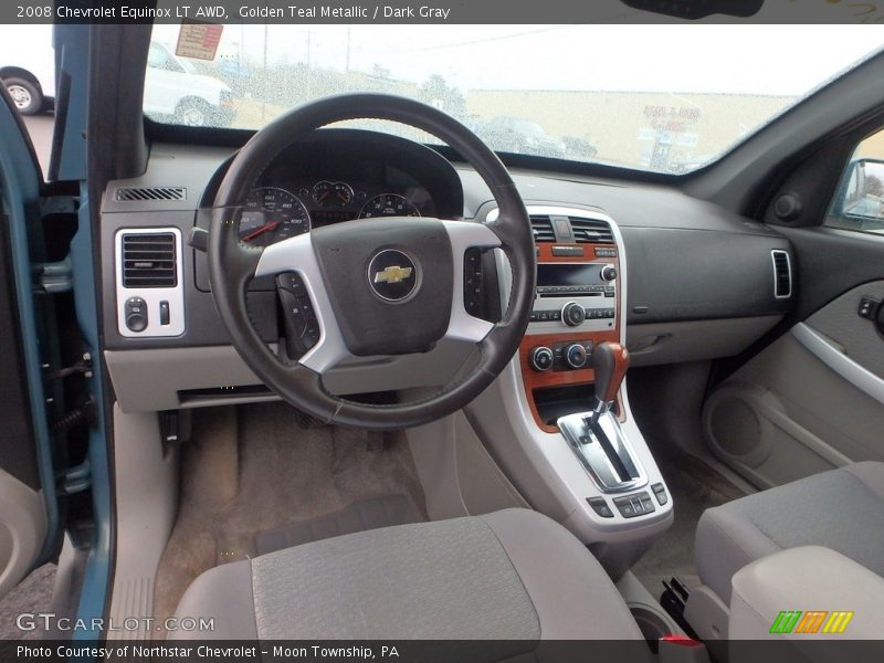Golden Teal Metallic / Dark Gray 2008 Chevrolet Equinox LT AWD