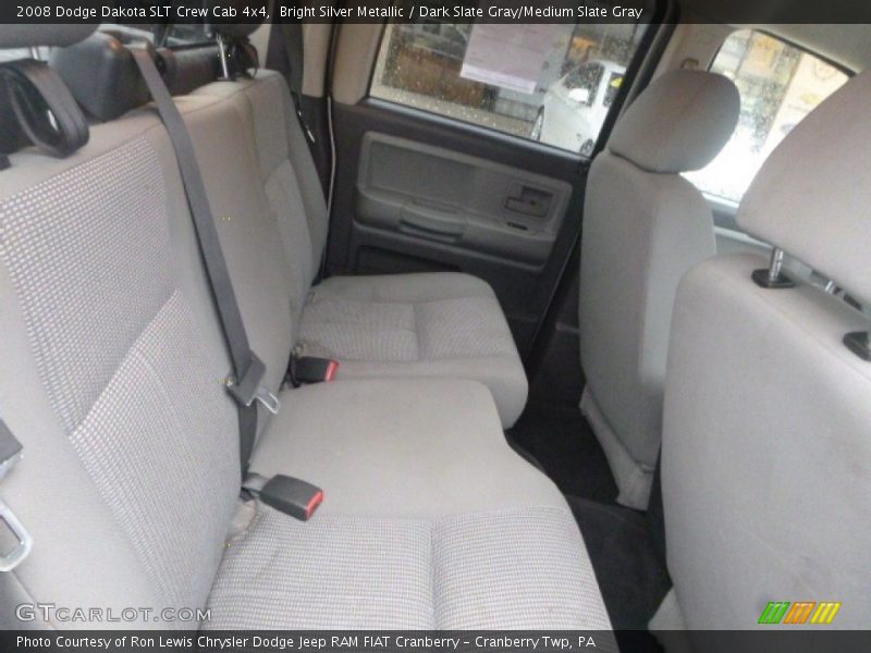 Bright Silver Metallic / Dark Slate Gray/Medium Slate Gray 2008 Dodge Dakota SLT Crew Cab 4x4
