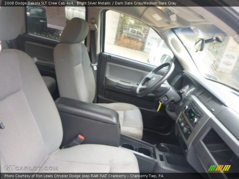 Bright Silver Metallic / Dark Slate Gray/Medium Slate Gray 2008 Dodge Dakota SLT Crew Cab 4x4