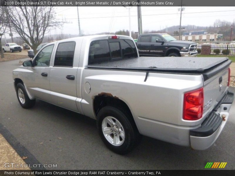 Bright Silver Metallic / Dark Slate Gray/Medium Slate Gray 2008 Dodge Dakota SLT Crew Cab 4x4