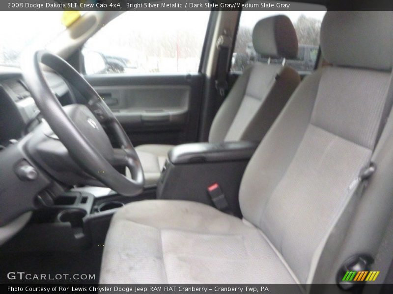 Bright Silver Metallic / Dark Slate Gray/Medium Slate Gray 2008 Dodge Dakota SLT Crew Cab 4x4