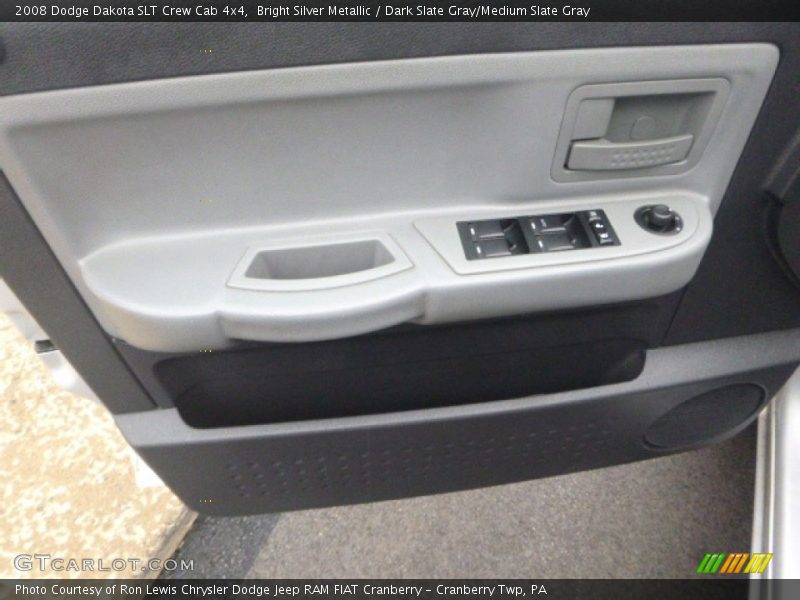 Bright Silver Metallic / Dark Slate Gray/Medium Slate Gray 2008 Dodge Dakota SLT Crew Cab 4x4