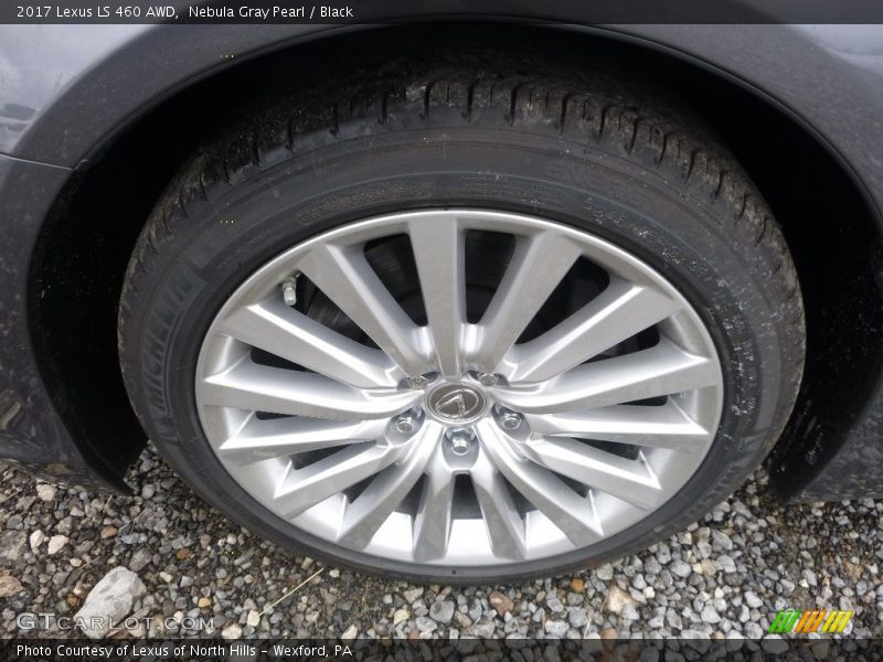 Nebula Gray Pearl / Black 2017 Lexus LS 460 AWD
