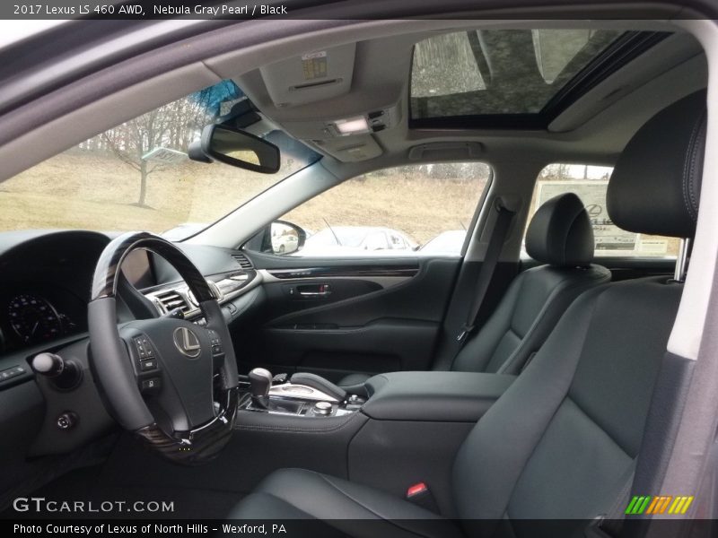 Nebula Gray Pearl / Black 2017 Lexus LS 460 AWD